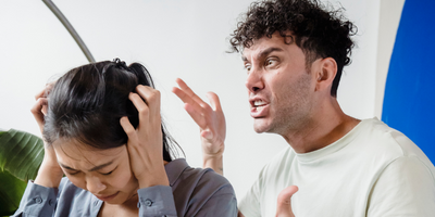 Showing aggression towards woman
